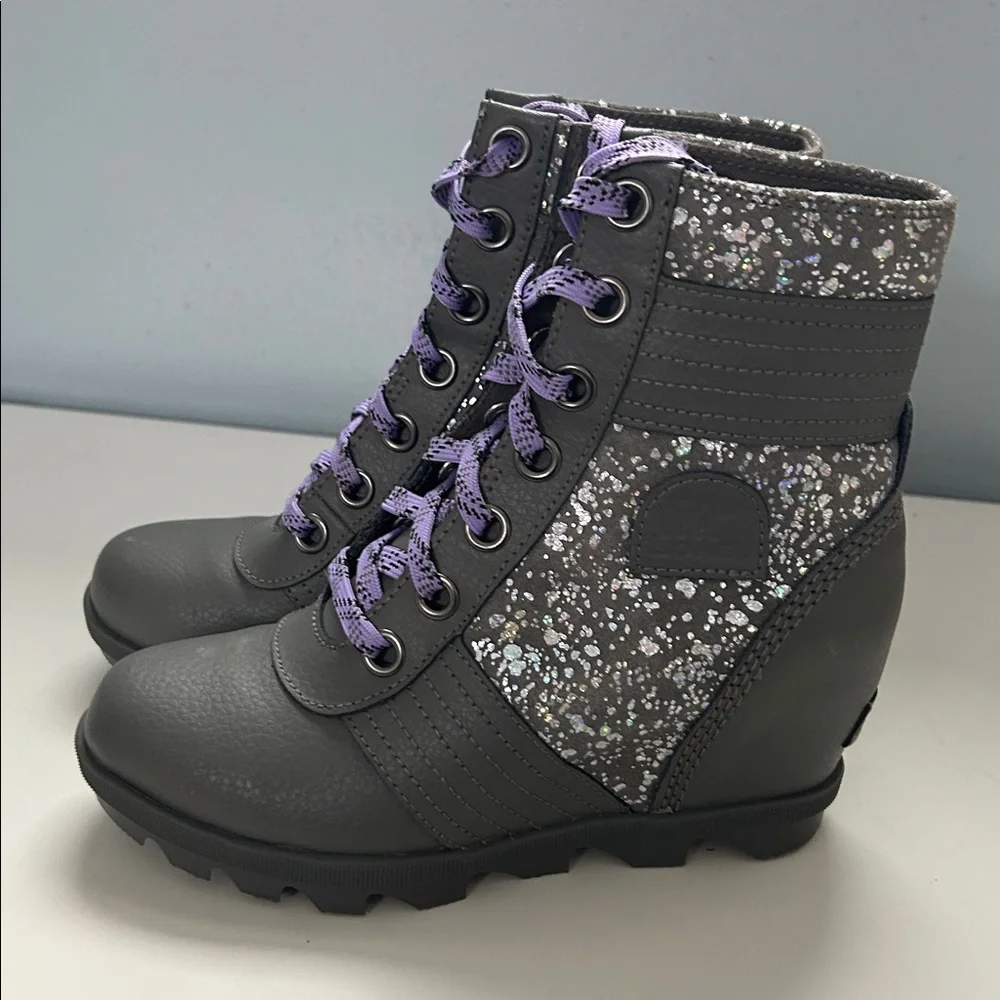 Sorel Lexie Ankle Boot Wedge Sparkle Waterproof